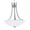 Maxim Lighting Taylor 3-Light 19.5" Wide Satin Nickel Pendant Light 21654SWSN - alternate 1